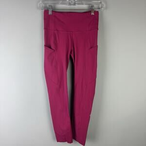 Lululemon High-Rise Crop 23" Wild Berry Size 4 LW6BCXS